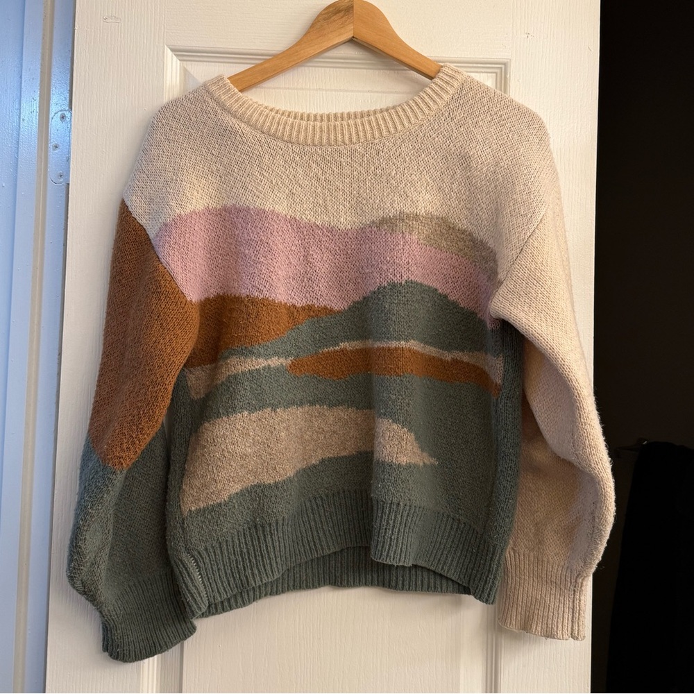 Mountain Landscape Sweater